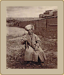 Ivan (Jean) Raoult. Kazan Province. A Tatar Man Wearing a Fox Hat