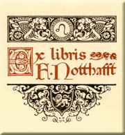 Ex Libris for F.Notgaft by Ivan Bilibin
