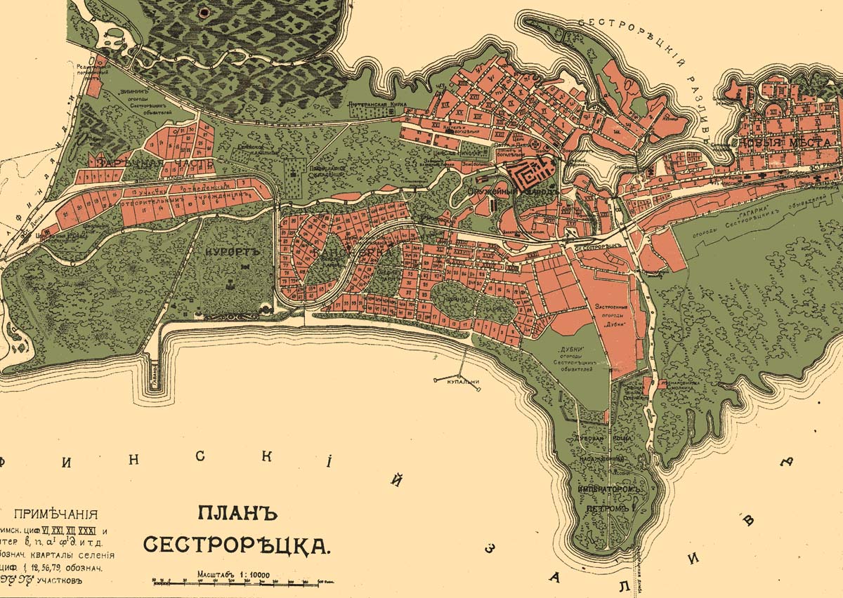 Map of Sestroretsk